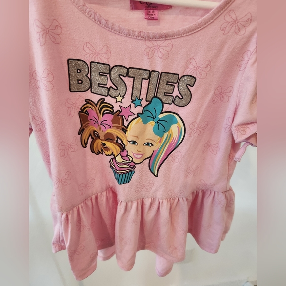 Two JoJo Siwa shirts. Black heart is sequin flip - Picture 3 of 5